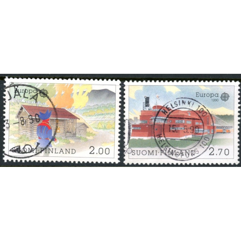 Finland. 1990. Europamærker/Cept. AFA nr. 1098-99 **         , postfrisk stemplet FDC