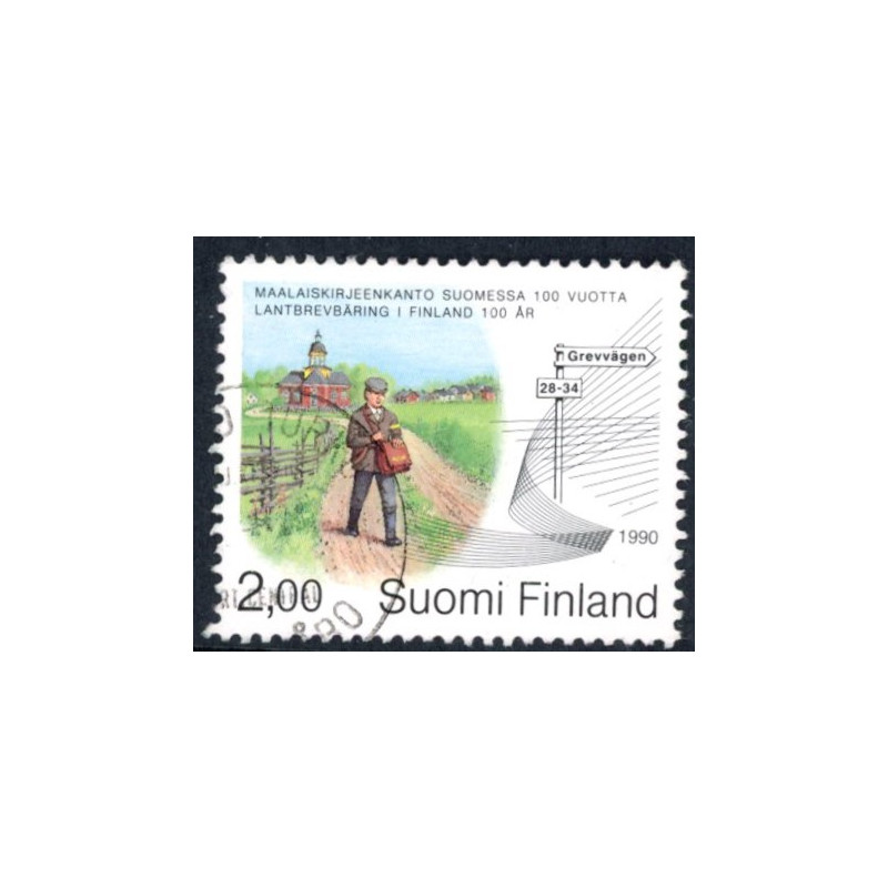 Finland. 1990. Brevomdeling på landet. AFA nr. 1103 **        , postfrisk stemplet FDC