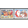 Finland. 1990. Julefrimærker. AFA nr. 1114-15 **        , postfrisk stemplet FDC