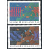 Finland. 1991. Europafrimærker/Cept. AFA nr. 1133-34 **   , postfrisk stemplet FDC