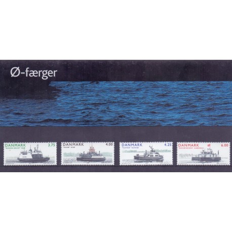 Souvenirmappe. 2001. Ø-færger. AFA nr. SM 45