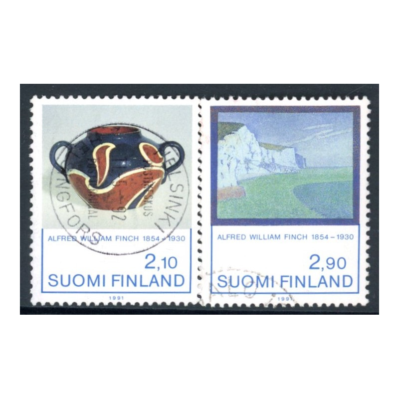 Finland. 1991. Alfred William Finch. AFA nr. 1135-36 **   , postfrisk stemplet FDC