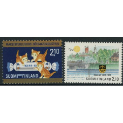 Finland. 1991. Silkefremstilling og byen Idensalmi, miniark. AFA nr. 1144-45 **  , postfrisk stemplet FDC