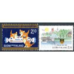 Finland. 1991. Silkefremstilling og byen Idensalmi, miniark. AFA nr. 1144-45 **  , postfrisk stemplet FDC