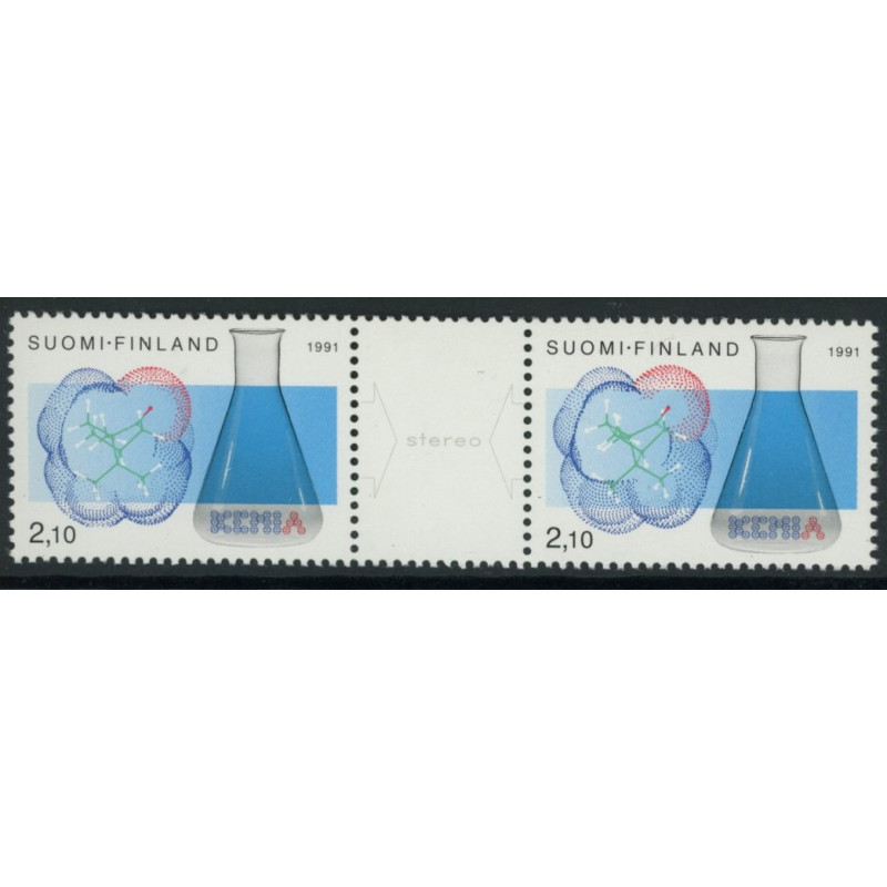 Finland. 1991. Kemisk teknologiforening, sammentryk. AFA nr. 1148-49 **               , postfrisk stemplet FDC