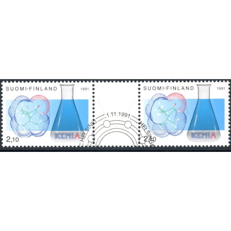 Finland. 1991. Kemisk teknologiforening, sammentryk. AFA nr. 1148-49 **               , postfrisk stemplet FDC
