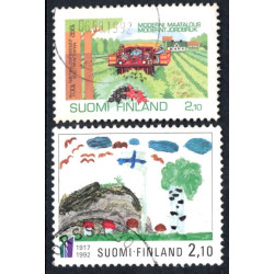Finland. 1992. Landbrugsvidenskab og selvstændighed. AFA nr 1175-76 **                  , postfrisk stemplet FDC