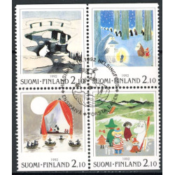 Finland. 1992. NORDIA frimærkeudstillingen, sammentryk. AFA nr 1178-81 **                , postfrisk stemplet FDC