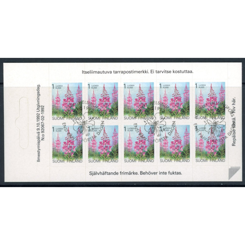Finland. 1992. Blomst. AFA nr 1182 **                , postfrisk stemplet FDC