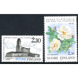 Finland. 1993. Viborg slot, og Hobby i Finland. AFA nr 1197-98 **              , postfrisk stemplet FDC