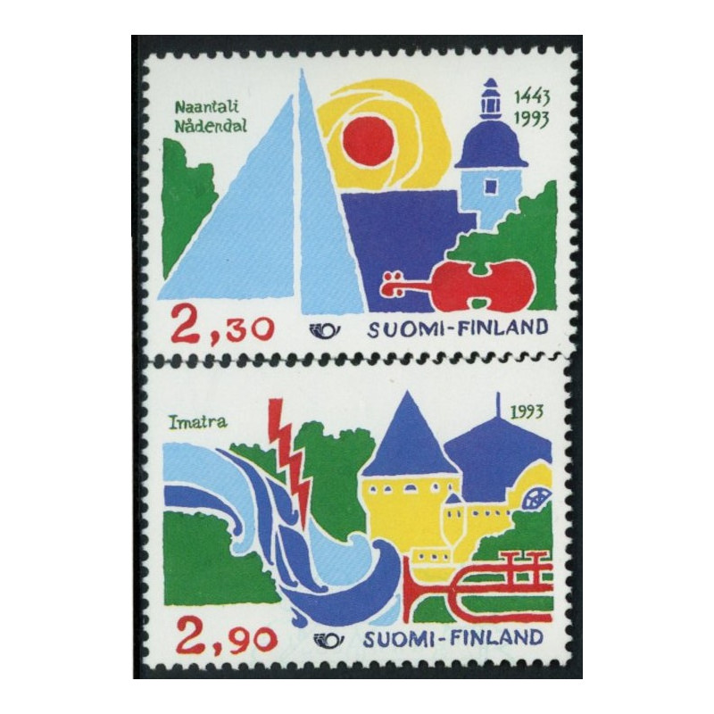 Finland. 1993. Nordenfrimærker. AFA nr 1199-1200 **             , postfrisk stemplet FDC