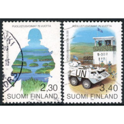 Finland. 1993. Forsvaret 75 år. AFA nr 1204-05 **          , postfrisk stemplet FDC