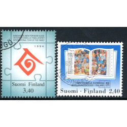 Finland. 1994. Familieår og Folkeregisteret 450 år, AFA nr. 1257-58 **         , postfrisk stemplet FDC