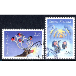 Finland. 1994. Julefrimærker AFA nr. 1263-64 **        , postfrisk stemplet FDC