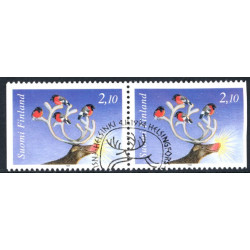 Finland. 1994. Julefrimærker, parstykke. AFA nr. 1263Cv-Ch **        , postfrisk stemplet FDC