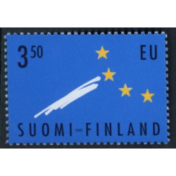 Finland. 1995. Finsk medlemskab af EU. AFA nr. 1277 **       , postfrisk stemplet FDC