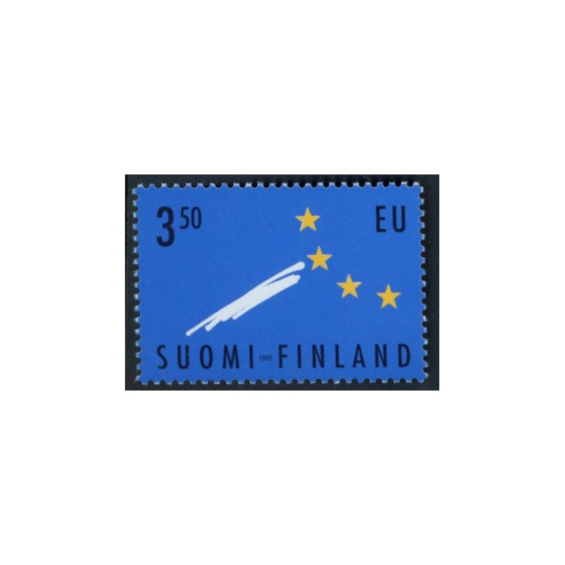 Finland. 1995. Finsk medlemskab af EU. AFA nr. 1277 **       , postfrisk stemplet FDC