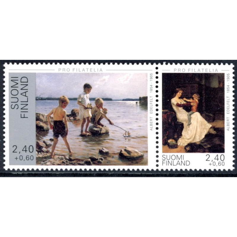 Finland. 1995. Albert Edelfelt, sammentryk. AFA nr. 1282-83 **         , postfrisk stemplet FDC