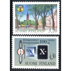 Finland. 1995. Loviisa, og Røntgenstråler. AFA nr. 1293-94 **       , postfrisk stemplet FDC
