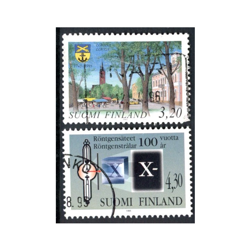 Finland. 1995. Loviisa, og Røntgenstråler. AFA nr. 1293-94 **       , postfrisk stemplet FDC