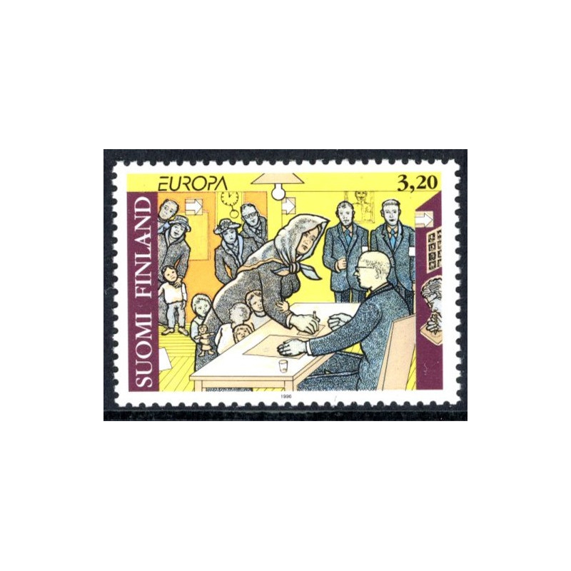 Finland. 1996. Europamærke/Cept. AFA nr. 1322 **            , postfrisk stemplet FDC