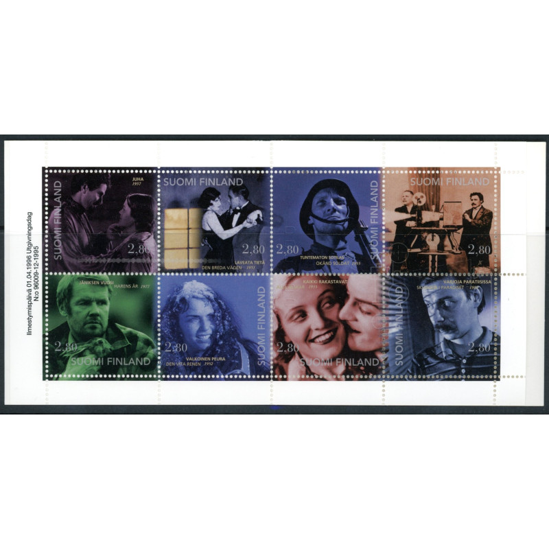 Finland. 1996. Biografen. AFA nr. i sammentryk 1326-33 **          , postfrisk stemplet FDC