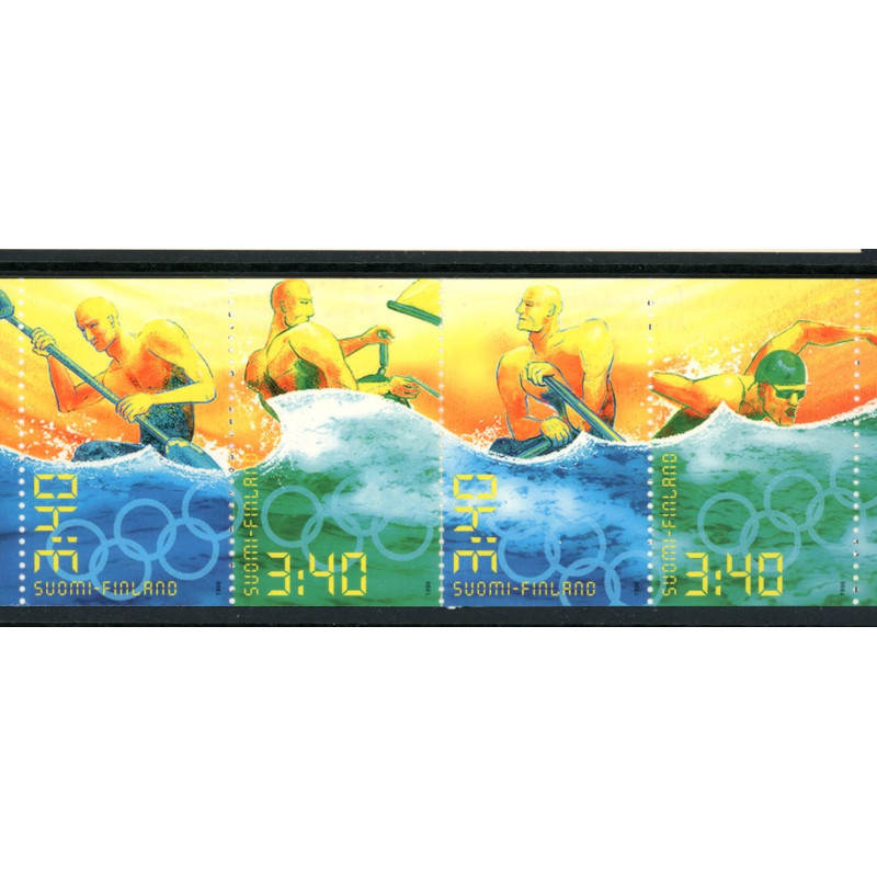 Finland. 1996. Olympiske Lege i 100 år, sammentryk. AFA nr. 1335-38 **          , postfrisk stemplet FDC