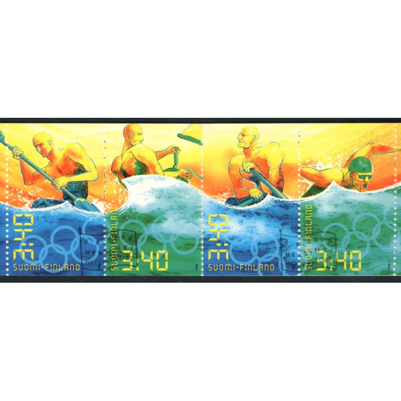 Finland. 1996. Olympiske Lege i 100 år, sammentryk. AFA nr. 1335-38 **          , postfrisk stemplet FDC