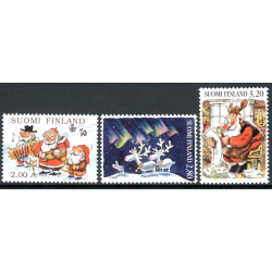 Finland. 1996. Julefrimærker. AFA nr. 1354-56 **     , postfrisk stemplet FDC