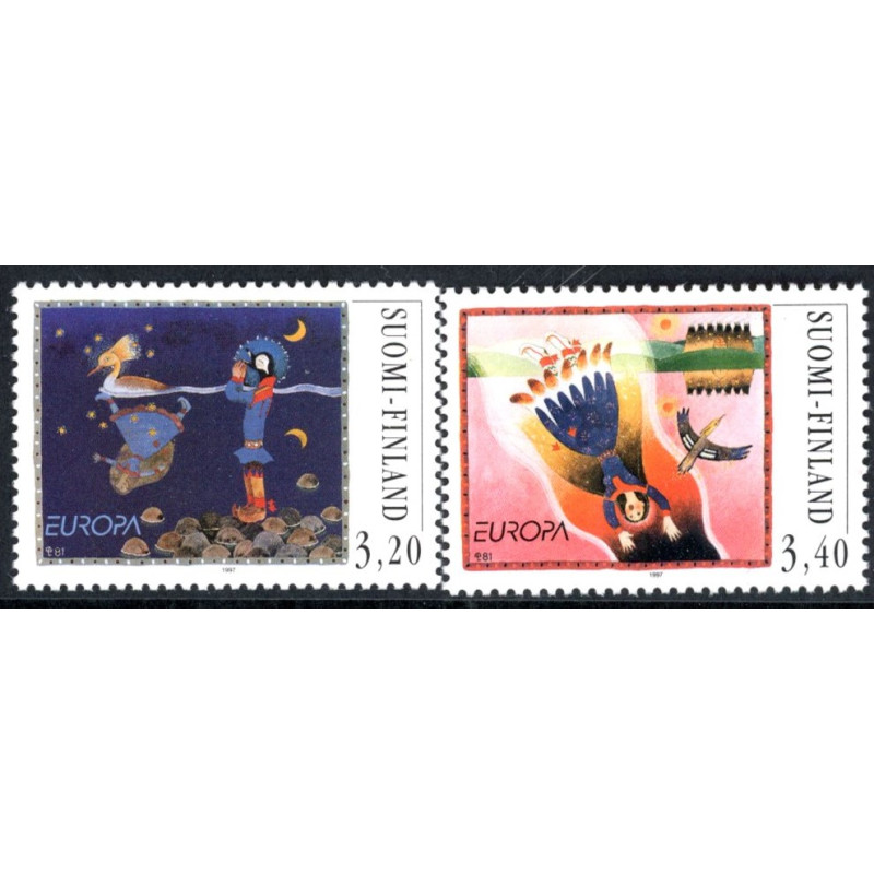 Finland. 1997. Europamærker/Cept. AFA nr. 1367-68 **      , postfrisk stemplet FDC