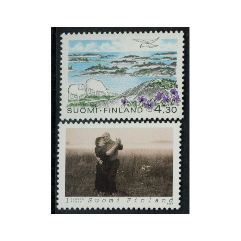Finland. 1997. Skærgårdshavet, og Midsommerdans. AFA nr. 1372-73 **        , postfrisk stemplet FDC