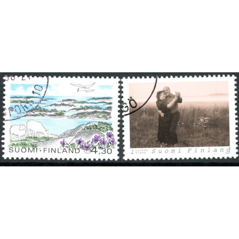 Finland. 1997. Skærgårdshavet, og Midsommerdans. AFA nr. 1372-73 **        , postfrisk stemplet FDC