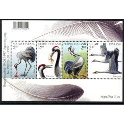 Finland. 1997. Traner, miniark. AFA nr. 1385-88 **     , postfrisk stemplet FDC