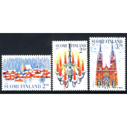 Finland. 1997. Julefrimærker. AFA nr. 1400-02 **    , postfrisk stemplet FDC