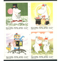Finland. 1998. Mumitroldene, sammentryk. AFA nr. 1405-08 **    , postfrisk stemplet FDC