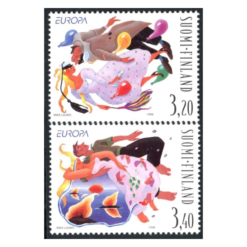 Finland. 1998. Europamærker/Cept. AFA nr. 1421-22 **     , postfrisk stemplet FDC
