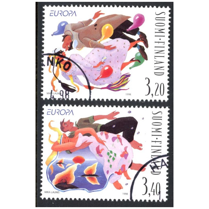 Finland. 1998. Europamærker/Cept. AFA nr. 1421-22 **     , postfrisk stemplet FDC