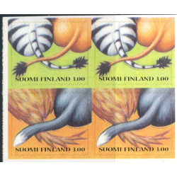 Finland. 1999. Valentins dag, hæfteblok. AFA nr. 1452-53 **               , postfrisk stemplet FDC