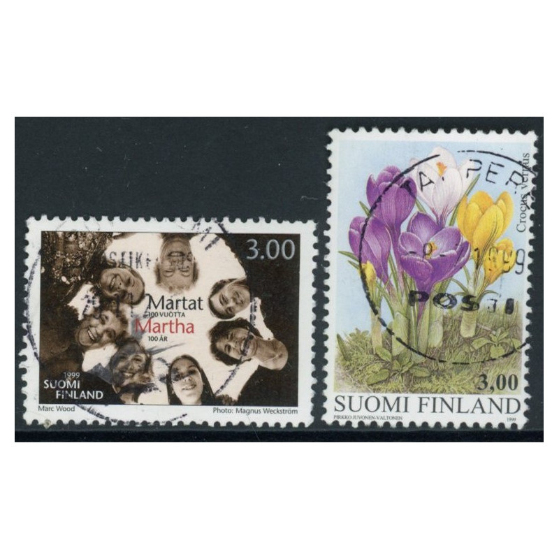 Finland. 1999. Martha-Organisationen, og Krokus. AFA nr. 1462-63 **             , postfrisk stemplet FDC