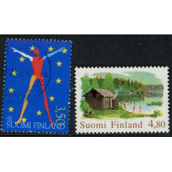 Finland. 1999. EU-formandskab og brugsudgave. AFA nr. 1472-73 **          , postfrisk stemplet FDC