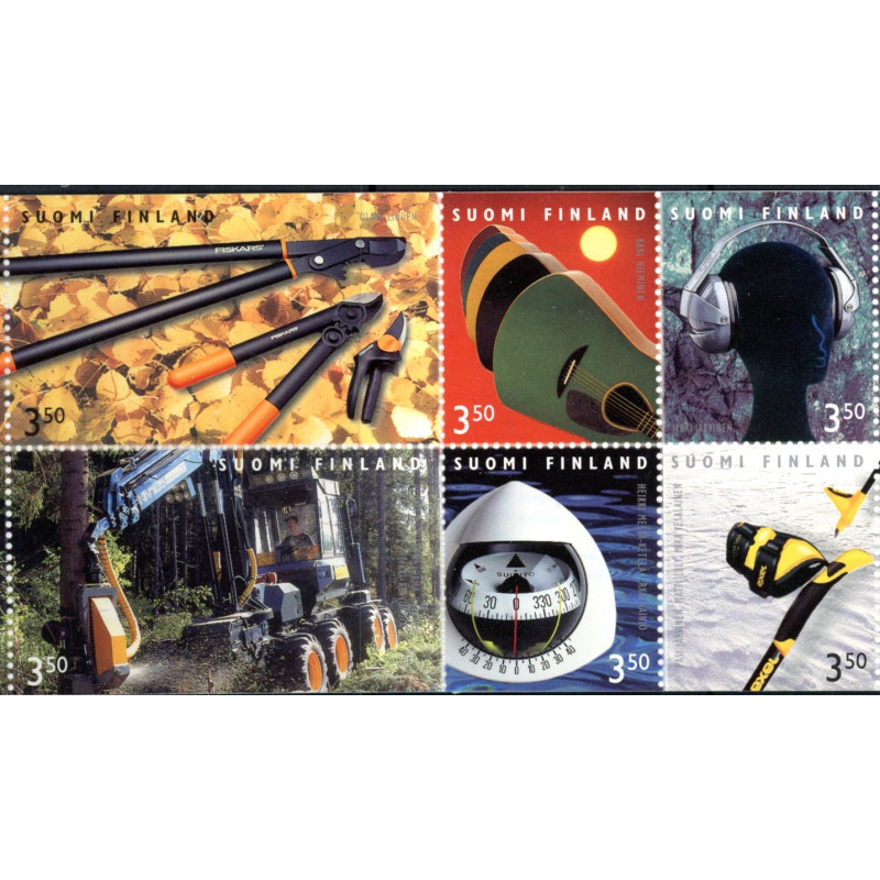 Finland. 1999. Finsk Design, sammentryk. AFA nr. 1482-87 **        , postfrisk stemplet FDC