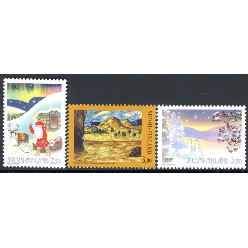 Finland. 1999. Julefrimærker. AFA nr. 1488-90 **       , postfrisk stemplet FDC