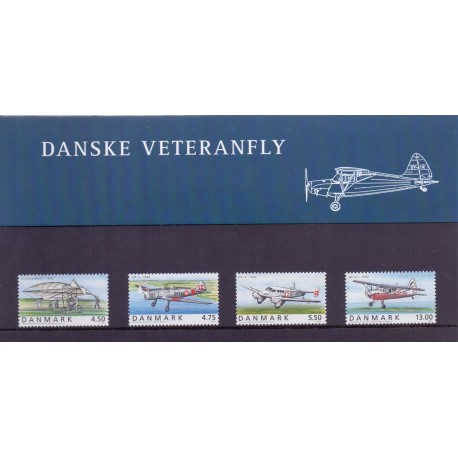 Souvenirmappe. 2006. Danske Veteranfly. AFA nr. SM 68