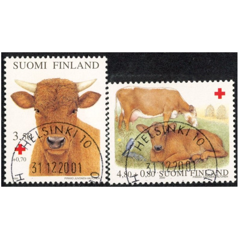 Finland. 2000. Røde Kort, Kvæg. AFA nr. 1517-18 **       , postfrisk stemplet