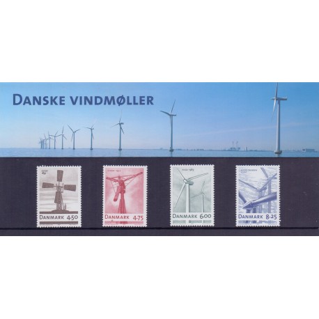 Souvenirmappe. 2007. Danske vindmøller. AFA nr. SM 70