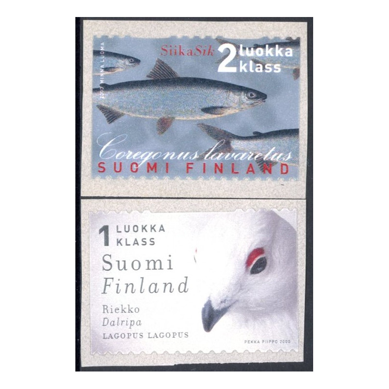 Finland. 2000. Fisk og fugl. AFA nr. 1531-32 **       , postfrisk stemplet