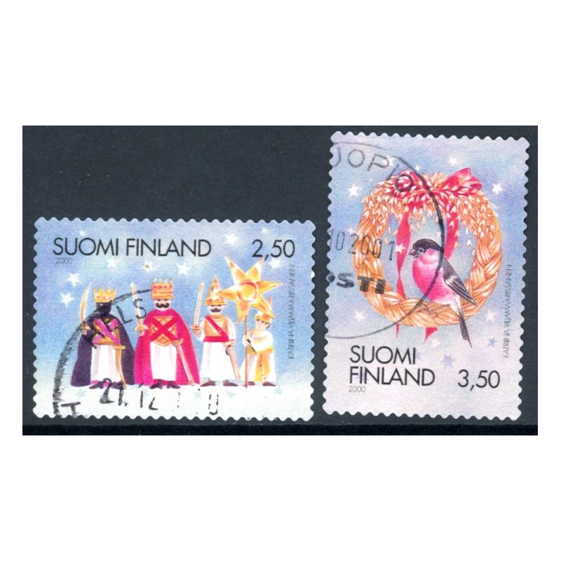 Finland. 2000. Juleaften. AFA nr. 1533-34 **       , postfrisk stemplet
