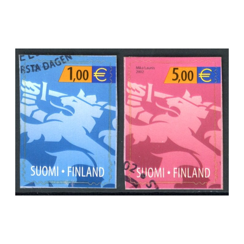 Finland. 2002. Finske løvevåben. AFA 1581-82 **    , postfrisk stemplet