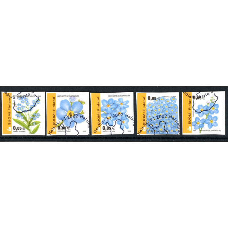 Finland. 2002. Blomster. AFA 1585-89 **   , postfrisk stemplet
