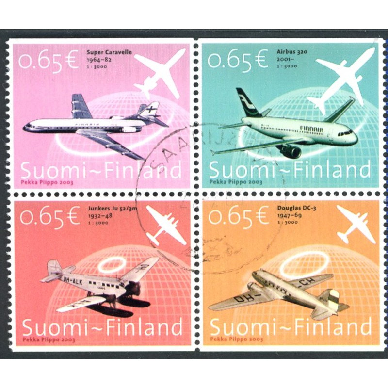 Finland. 2003. Fly, sammentryk. AFA nr. 1630-33 **       , postfrisk stemplet